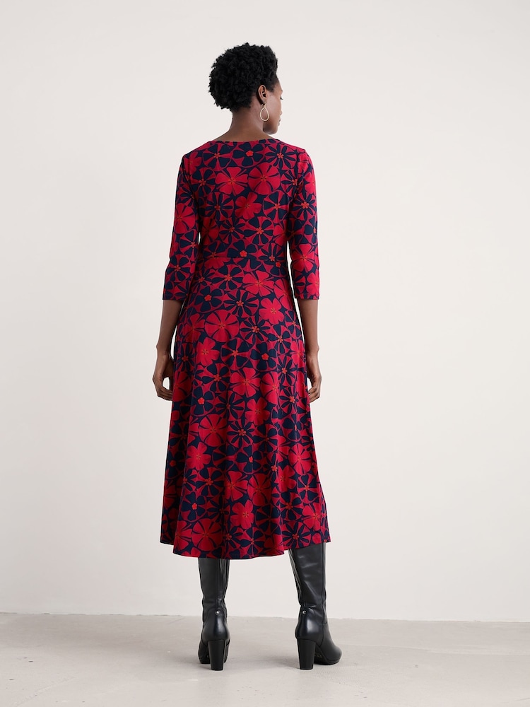 Seasalt Cornwall Red Veronica Dress - Image 2 of 5 Seasalt Cornwall Red Veronica Dress - Image 2 of 5