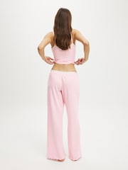 Pink - Cotton On Waffle Wide Leg Pyjama Trousers - Bild 2 von 5