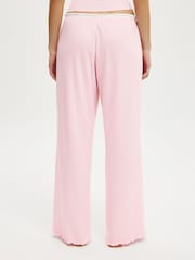 Pink - Cotton On Waffle Wide Leg Pyjama Trousers - Bild 4 von 5