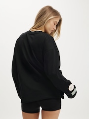 Schwarz - Cotton On Long Sleeve Graphic Crew Top - Bild 3 von 4