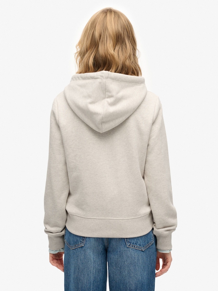 Superdry Nude Great Outdoors Embroidered Hoodie - Image 2 of 7