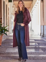Sosandar Blue Kick Flare Jeans - Image 1 of 5