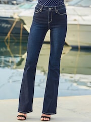 Sosandar Blue Kick Flare Jeans - Image 5 of 5