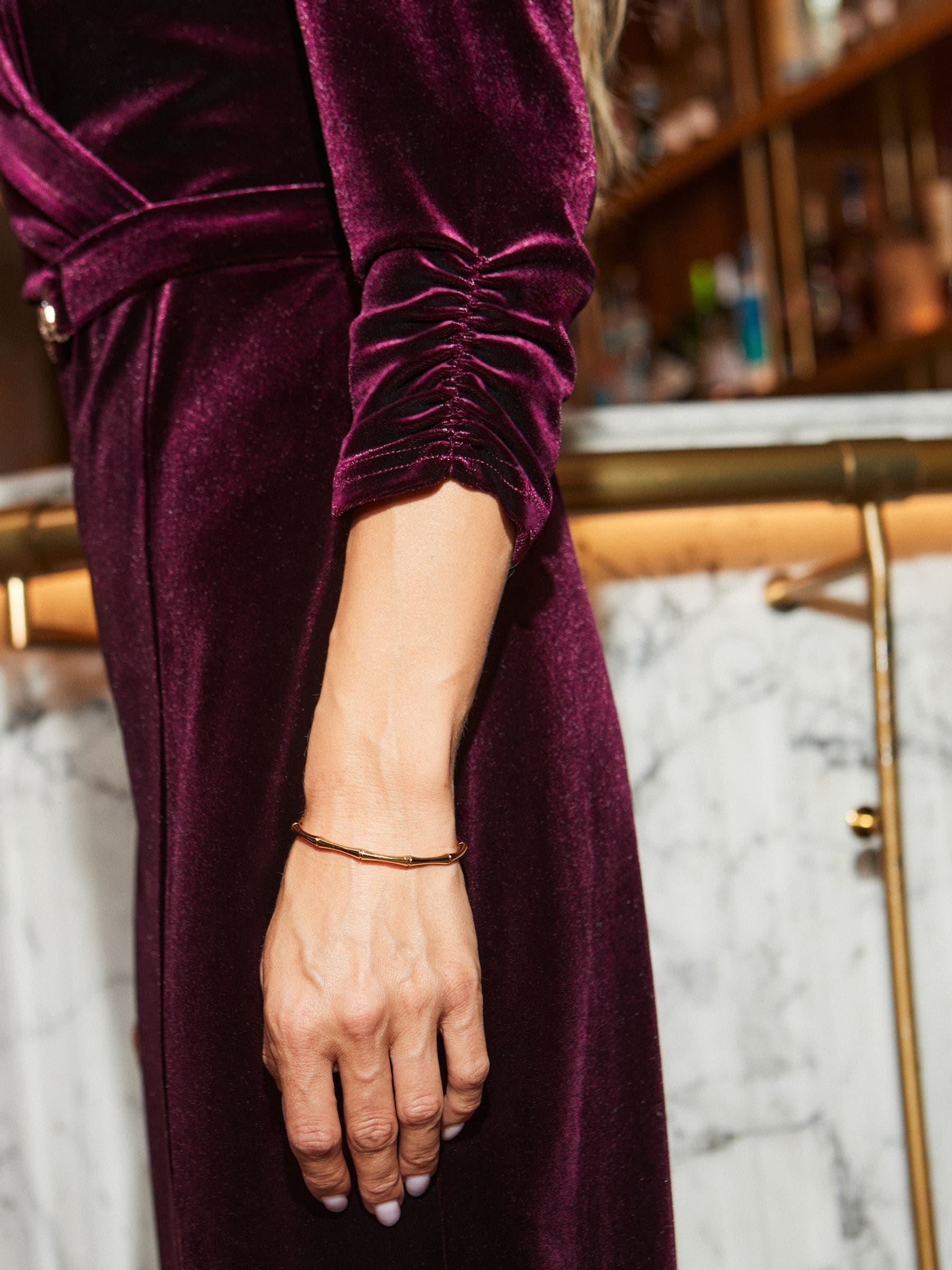 Buy Sosandar Red Luxe Velvet Sparkle Wrap Front Dress from Next USA