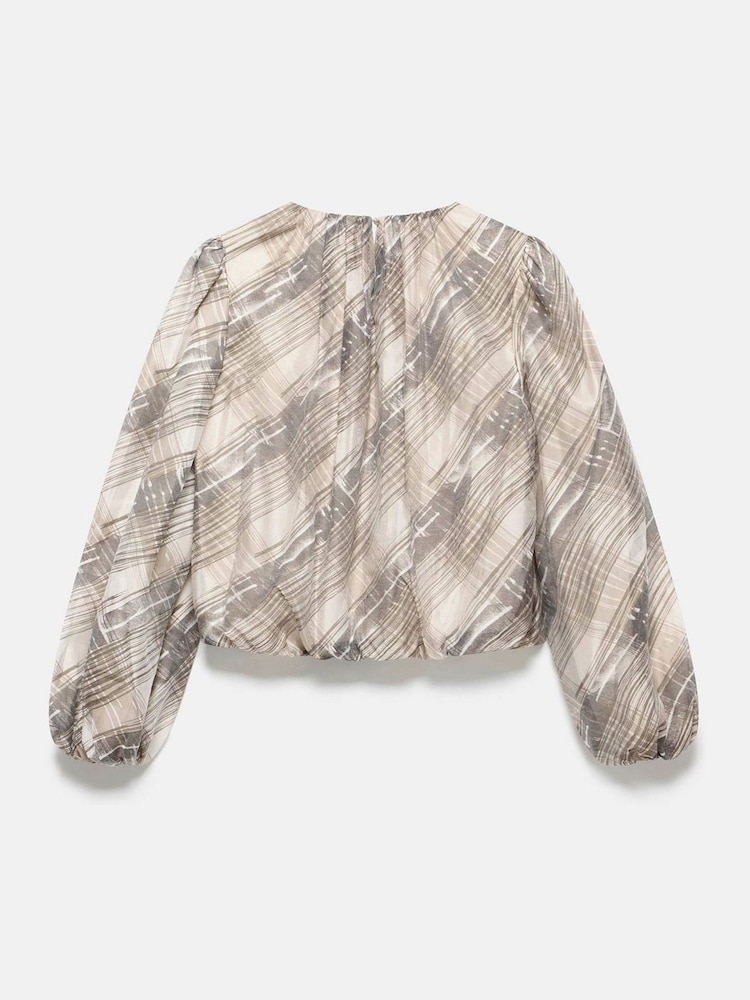Mint Velvet Brown Check Print Blouse - Image 8 of 8 Mint Velvet Brown Check Print Blouse - Image 8 of 8