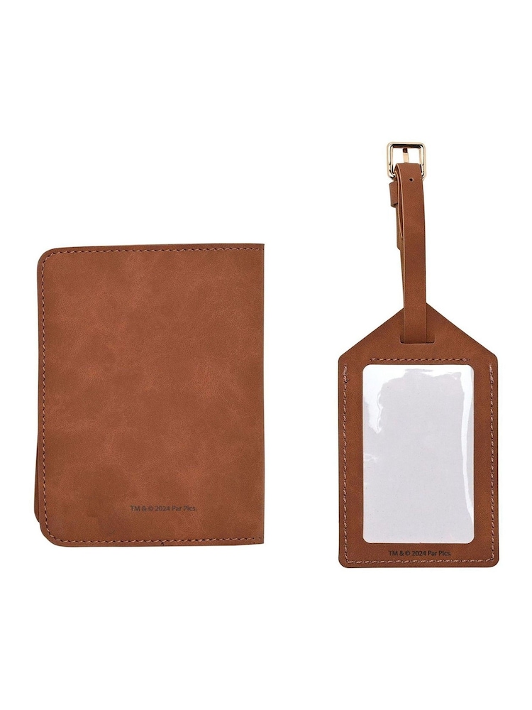 Widdop Brown Top Gun Passport Holder & Luggage Tag - Image 2 of 4