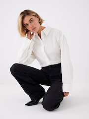 Mint Velvet Black Pocket Detail Flared Jeans - Image 3 of 7