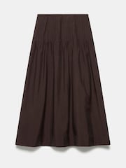 Mint Velvet Brown Full Maxi Skirt - Image 7 of 8