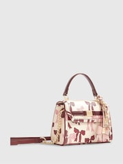 River Island Cream Mini Bow Tote Cross-Body Bag - Image 2 of 5