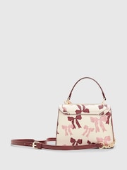 River Island Cream Mini Bow Tote Cross-Body Bag - Image 3 of 5