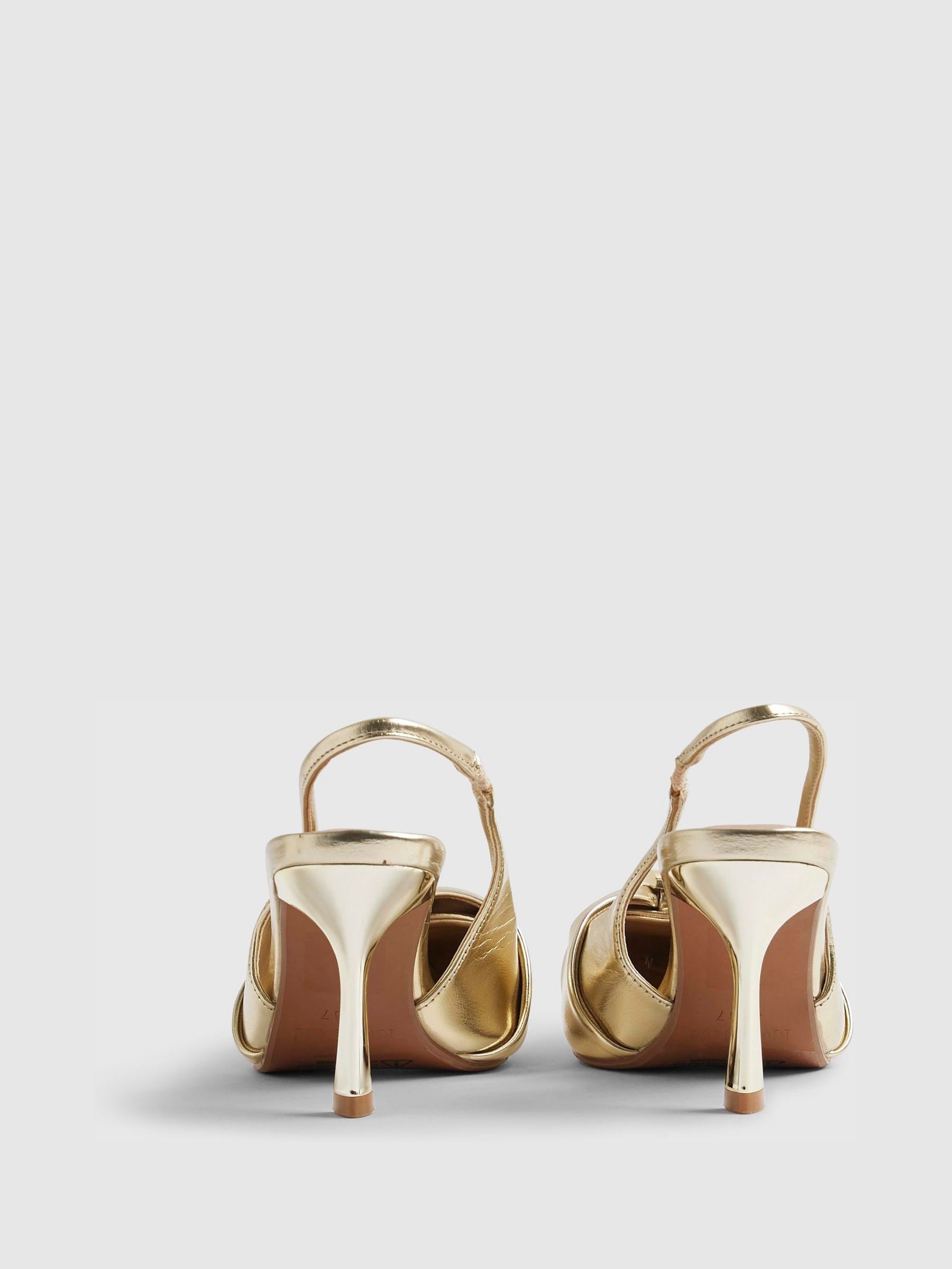 Pirkti „River Island“ ruched hardware slingback aukštakulniai iš