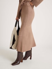 River Island Brown Cosy Soft Maxi Skirt - Image 3 of 4