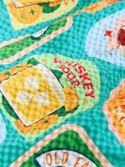 Blue Drink Mat - Seersucker 5 inch Swim Shorts - Obraz 8 z 9