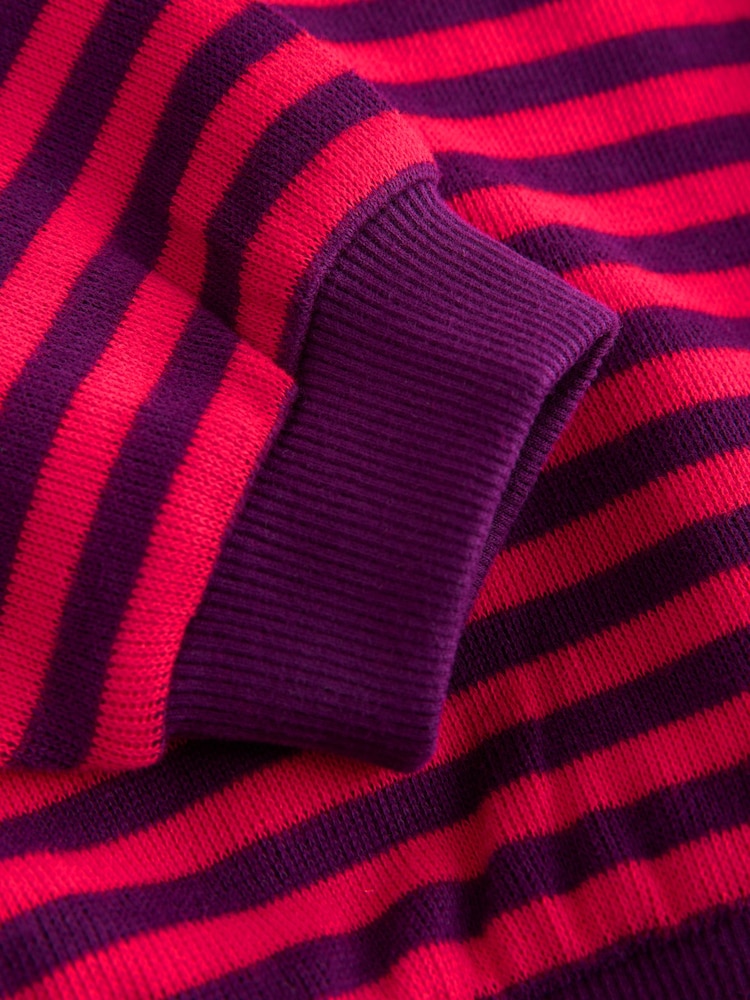 Red/Purple Oversized Cosy Rib Sweatshirt (9mths-16yrs) - Image 8 of 8