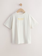 Cream Elizabeth Powers Oversized License Graphic T-Shirt (3-16yrs) - Image 5 of 8