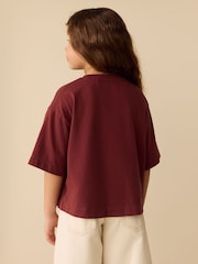 Chocolate Brown Sequin Heart T-Shirt (3-16yrs) - Image 3 of 9