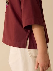 Chocolate Brown Sequin Heart T-Shirt (3-16yrs) - Image 5 of 9