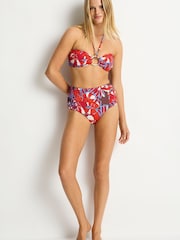 Sea Level Brown Tuscany High Waist Gathered Side Bikini Bottoms - Image 1 of 6