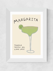 East End Prints White Margarita Wall Art Print by Amber May Art - Image 2 of 2