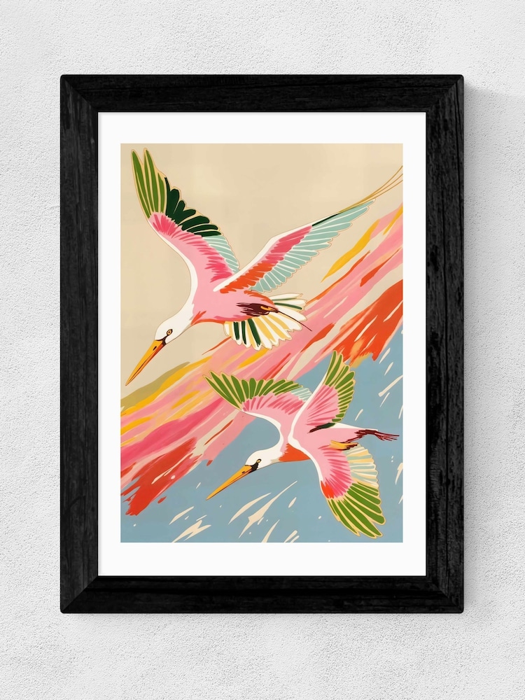 East End Prints Black Roseate Spoonbills Wall Art Print by 83 Oranges - Image 2 of 2 East End Prints Black Roseate Spoonbills Wall Art Print by 83 Oranges - Image 2 of 2