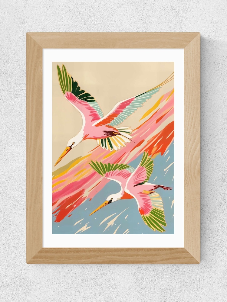 East End Prints Oak Roseate Spoonbills Wall Art Print by 83 Oranges - Image 2 of 2