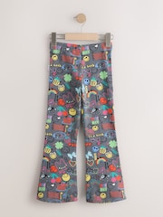 Grey Smiley World Flare Leggings (3-16yrs) - Image 2 of 4