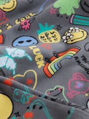 Grey Smiley World Flare Leggings (3-16yrs) - Image 3 of 4