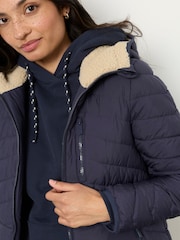 FatFace Erica Navy Puffer Jacket - Image 3 of 5