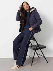FatFace Erica Navy Puffer Jacket - Image 4 of 5