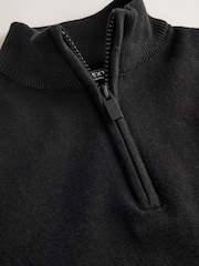 Black Quarter Zip Jumper (3-16yrs) - Image 4 of 4