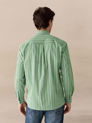 Green Stripe Poplin Long Sleeve Shirt - Image 3 of 8