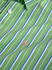 Green Stripe Poplin Long Sleeve Shirt - Image 8 of 8