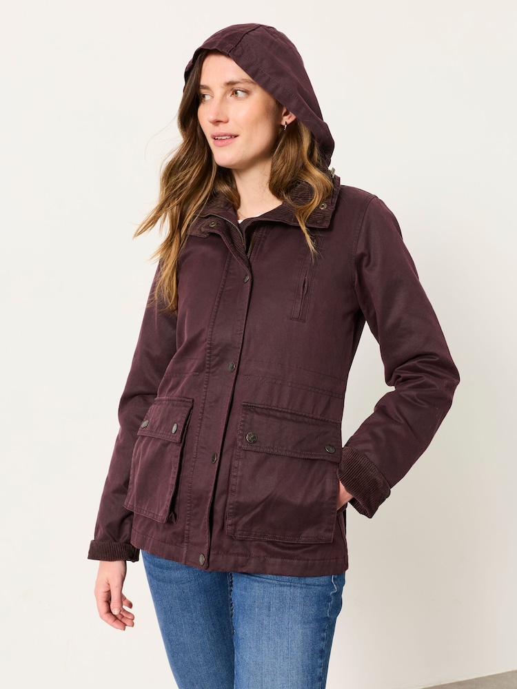 FatFace Sussex Plum Purple Petite Heritage Jacket - Image 1 of 6 FatFace Sussex Plum Purple Petite Heritage Jacket - Image 1 of 6
