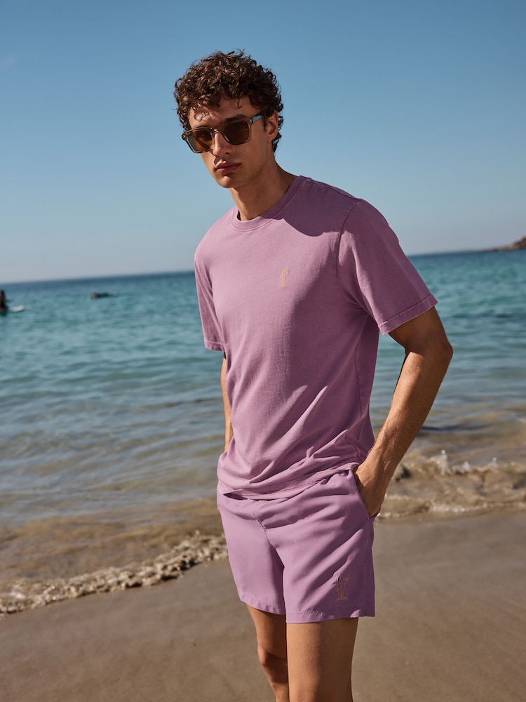 Purple Saltwash Swim Shorts - Image 2 of 4
