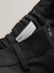 Black Regular Leg Pull On Waist School Trousers 5 Pack (3-17yrs) - Image 5 of 11