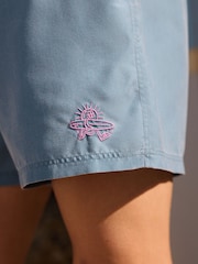 Blue Denim Saltwash Swim Shorts - Image 6 of 6