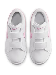 Nike White/Pink Junior Tennis Essential Trainers - Image 3 of 7