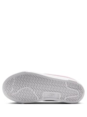 Nike White/Pink Junior Tennis Essential Trainers - Image 5 of 7