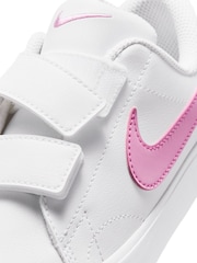 Nike White/Pink Junior Tennis Essential Trainers - Image 7 of 7