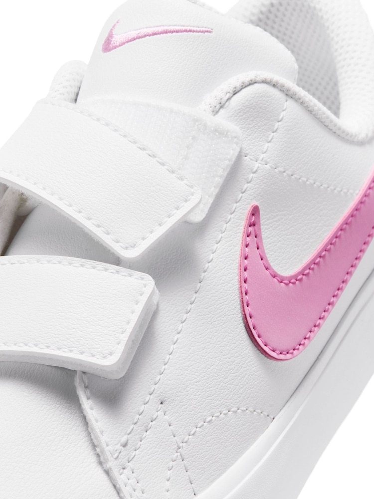 Nike White/Pink Junior Tennis Essential Trainers - Image 7 of 7 Nike White/Pink Junior Tennis Essential Trainers - Image 7 of 7