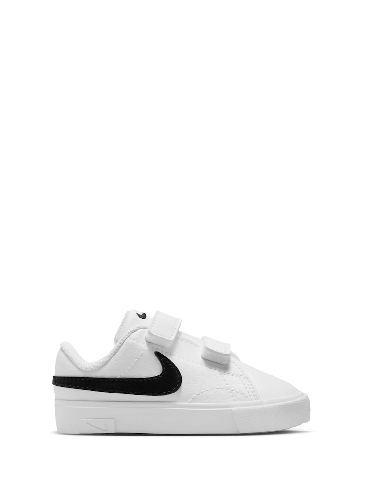 Blanco/Negro - Nike Infant Tennis Essential Trainers - Imagen 1 de 6 Blanco/Negro - Nike Infant Tennis Essential Trainers - Imagen 1 de 6