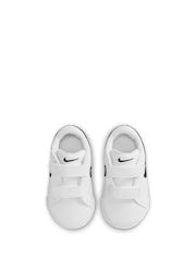 Blanco/Negro - Nike Infant Tennis Essential Trainers - Imagen 4 de 6