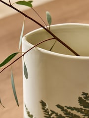Fern Leaf Ceramic Vase - 圖片 3/4
