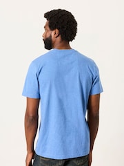 FatFace Chambray Blue Book Bike Graphic T-Shirt - Image 2 of 6