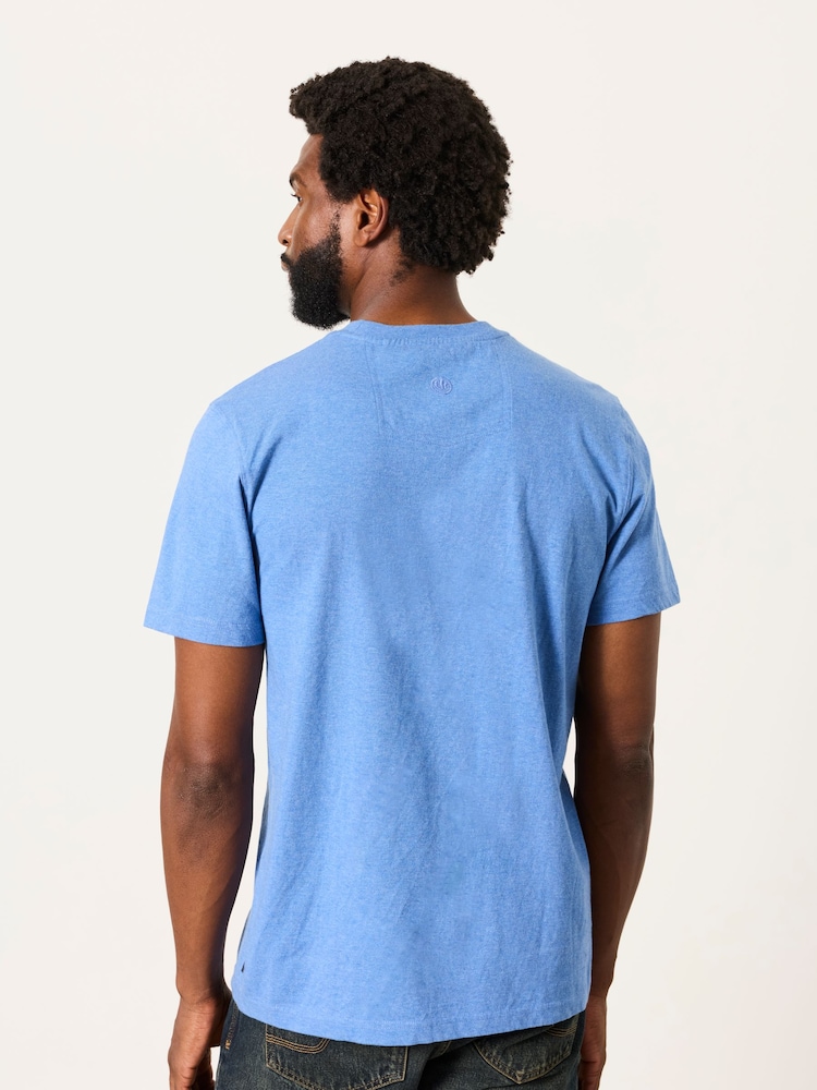 FatFace Chambray Blue Book Bike Graphic T-Shirt - Image 2 of 6