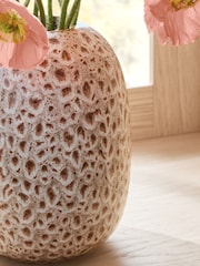 Brown Reactive Glaze Ceramic Vase - Image 3 of 6