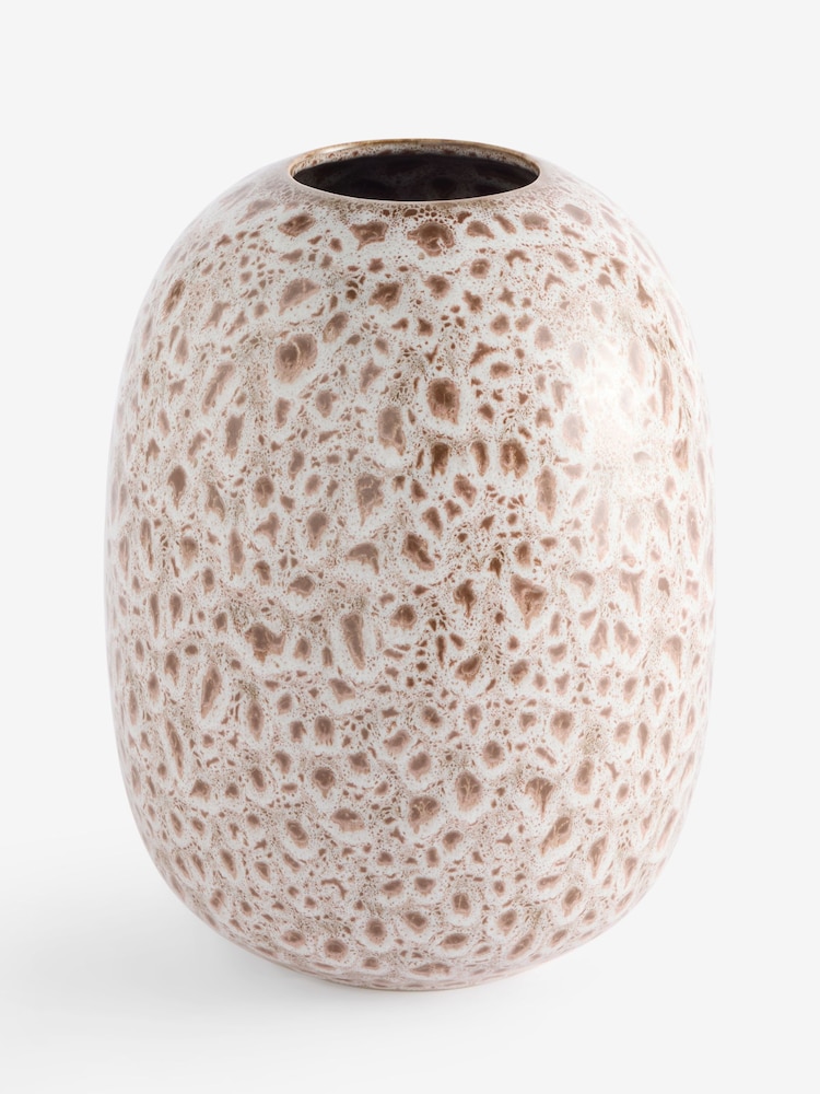 Brown Reactive Glaze Ceramic Vase - Image 6 of 6 Brown Reactive Glaze Ceramic Vase - Image 6 of 6