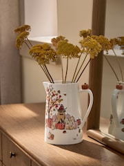 Orange Hamish The Highland Cow Autumn Ceramic Jug Vase - Image 3 of 5