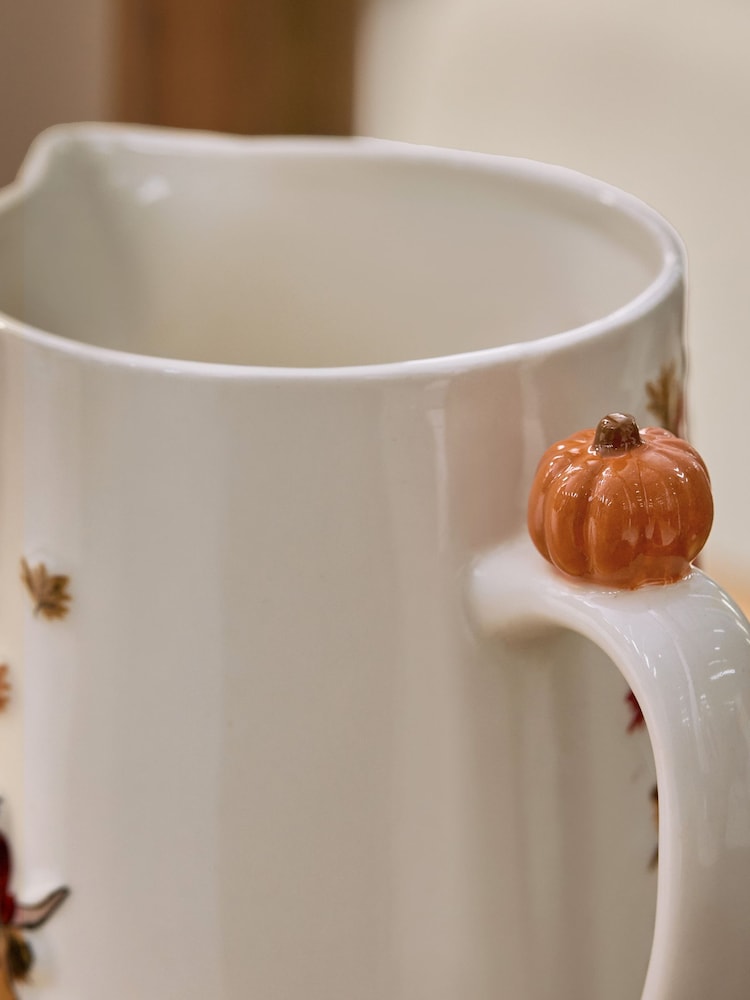 Orange Hamish The Highland Cow Autumn Ceramic Jug Vase - Image 5 of 5