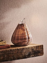 Swirled Glass Autumn Squash Ornament - Imagen 1 de 3
